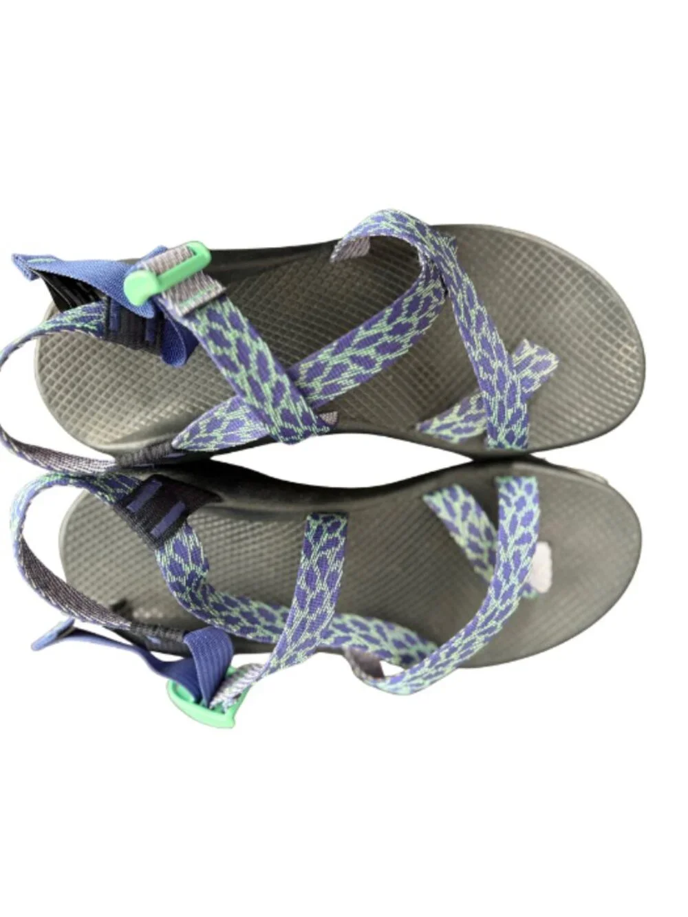 Chaco Women's Z/2 Classic Sandals Size 11 Royal Blue Green - Picture 3 of 8
